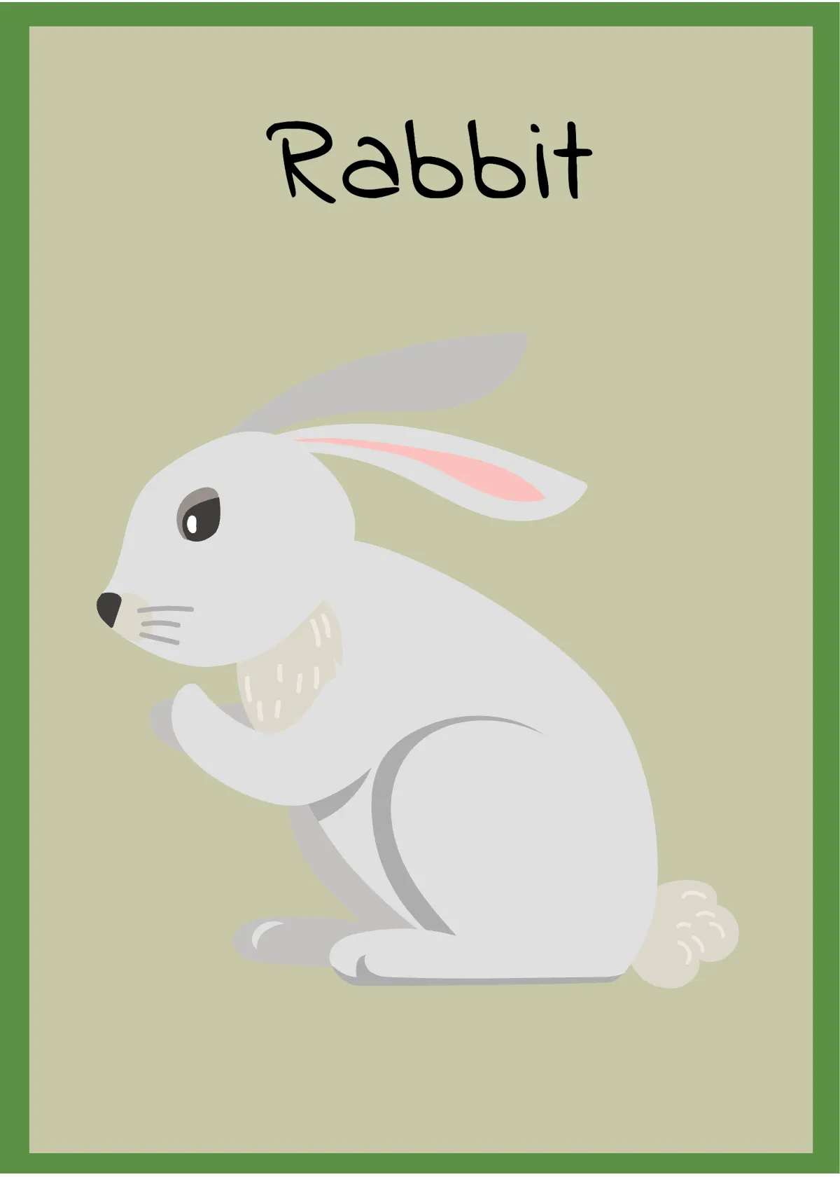 Free Farm Animals Flashcards Template to Edit Online