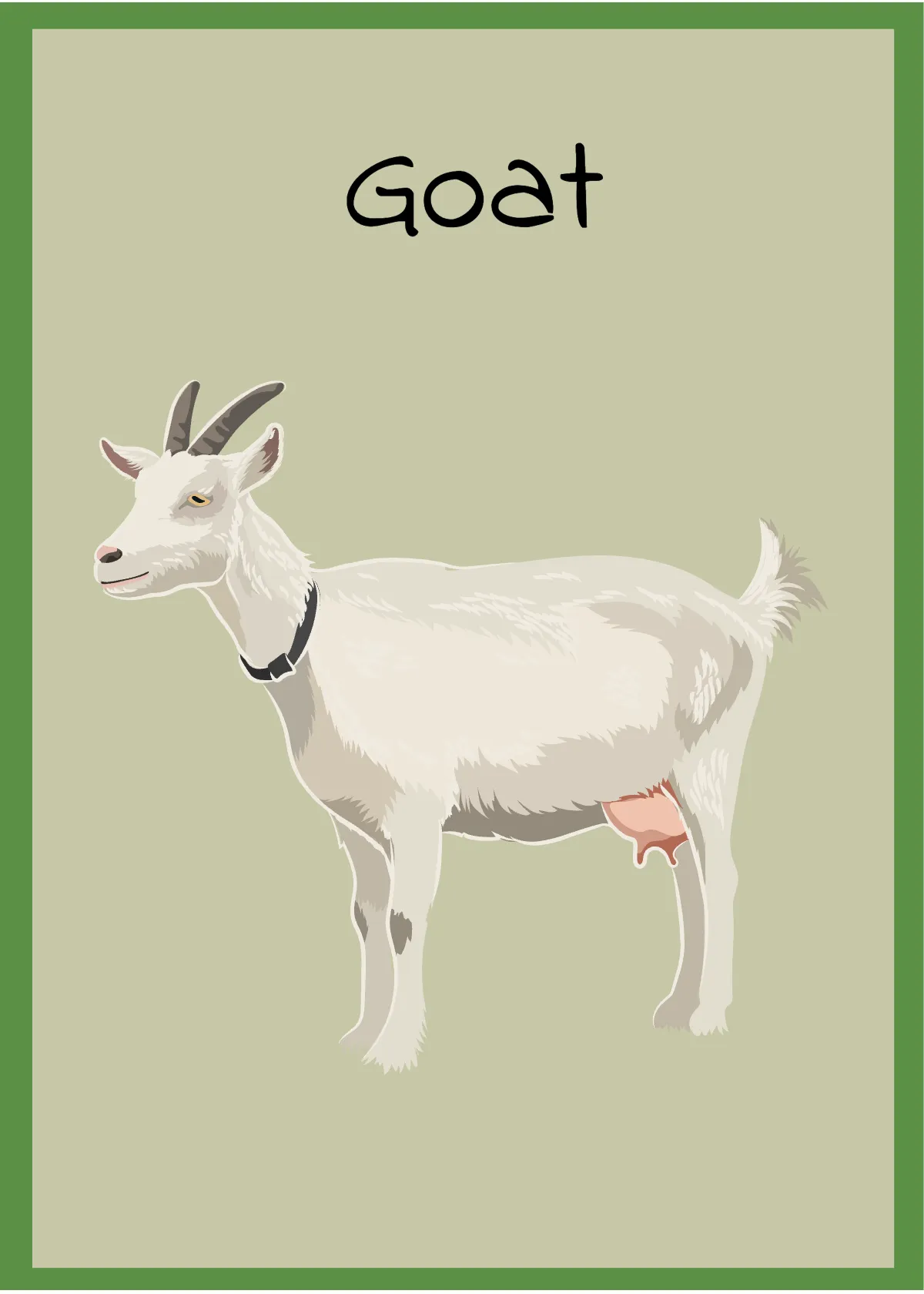 Free Farm Animals Flashcards Template to Edit Online