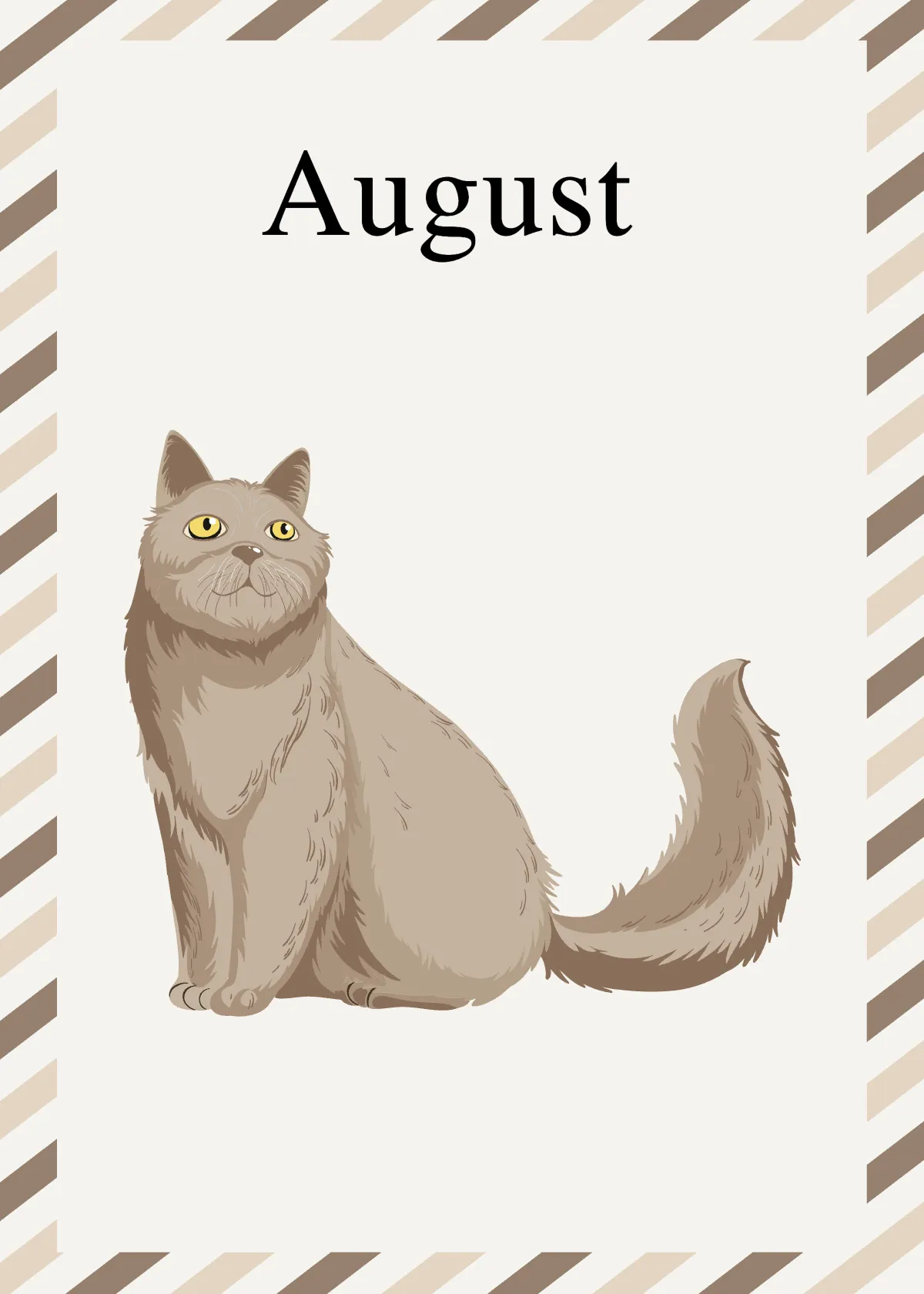 Free Months of The Year Flashcards Template to Edit Online