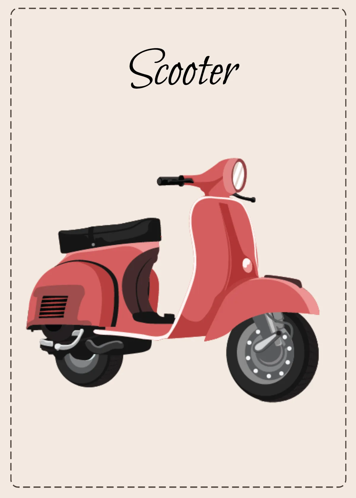 Free Transportation Flashcards Template to Edit Online