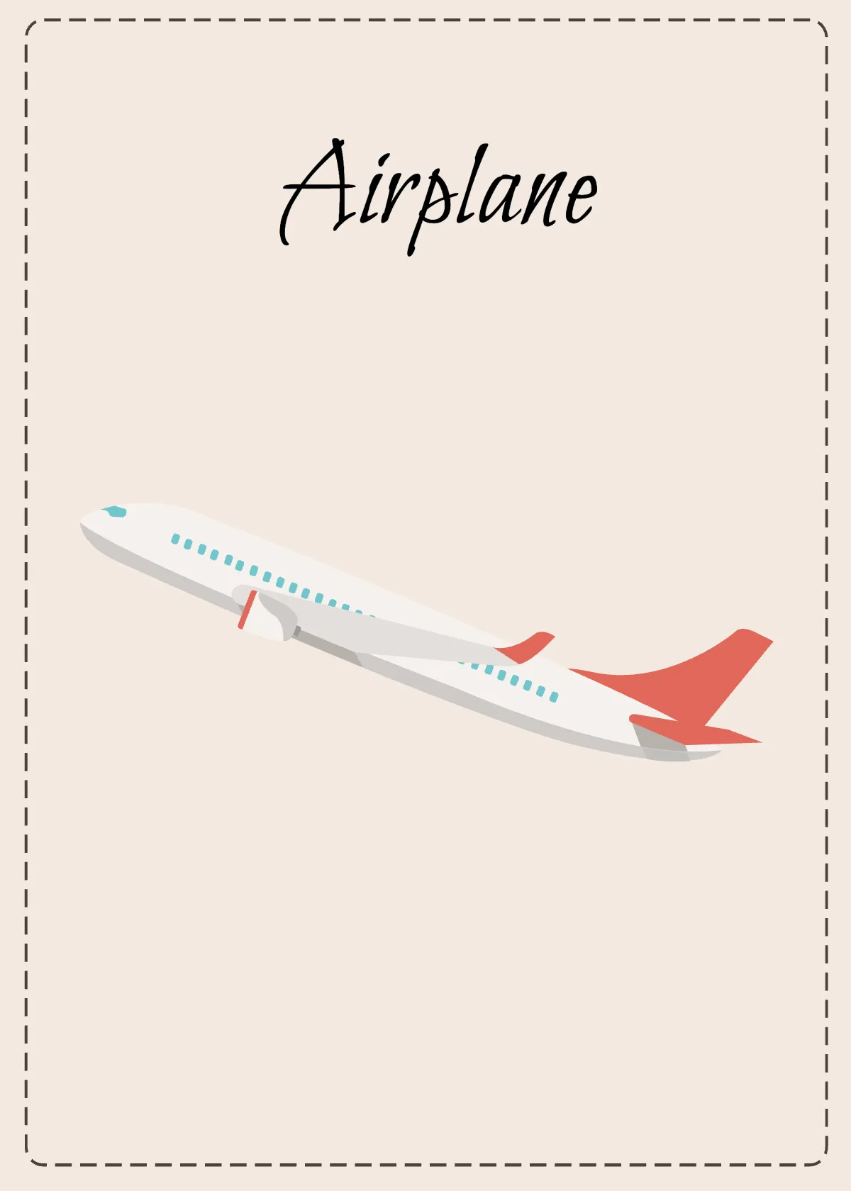 Free Transportation Flashcards Template to Edit Online