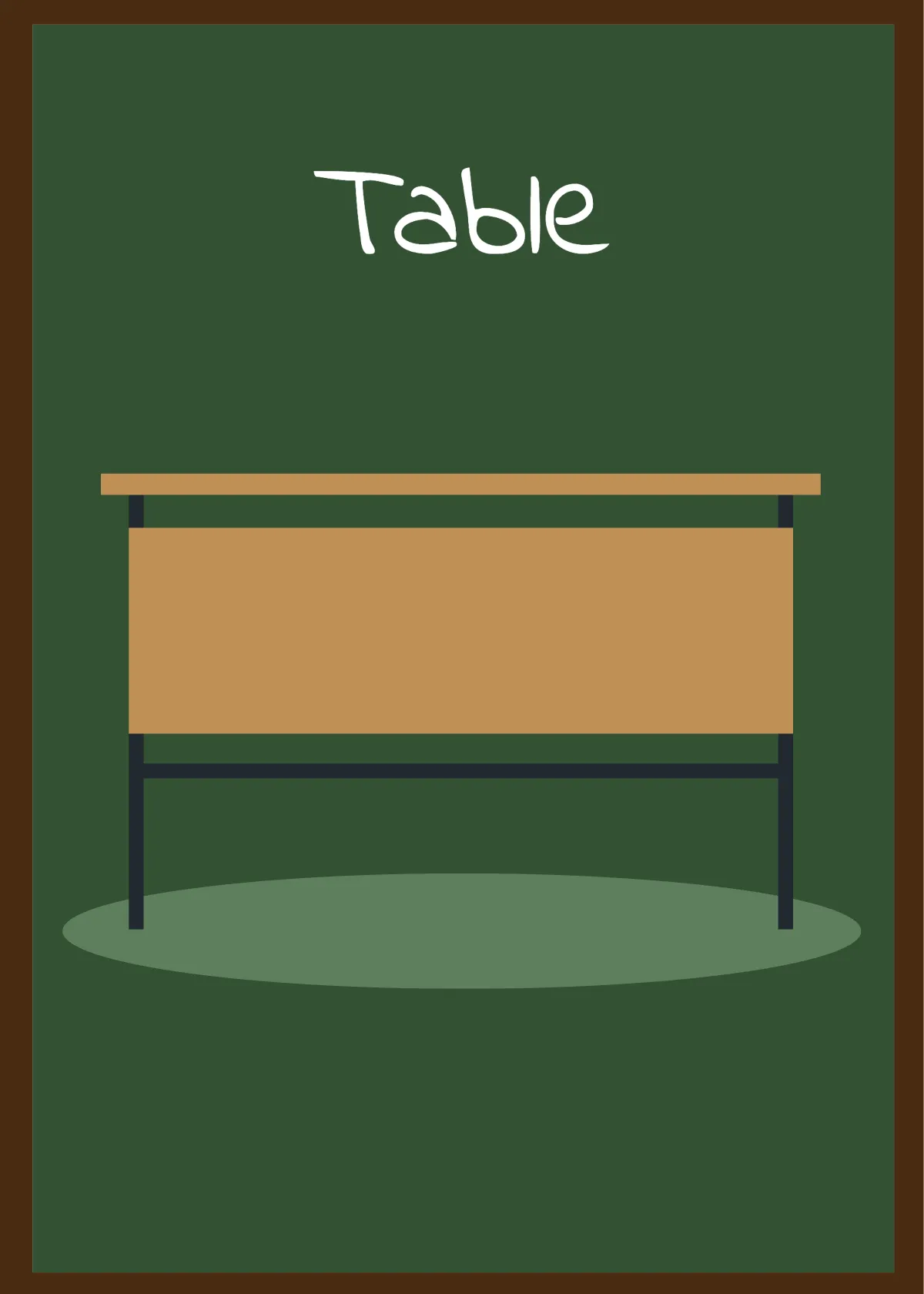 Free Classroom Objects Flashcards Template to Edit Online