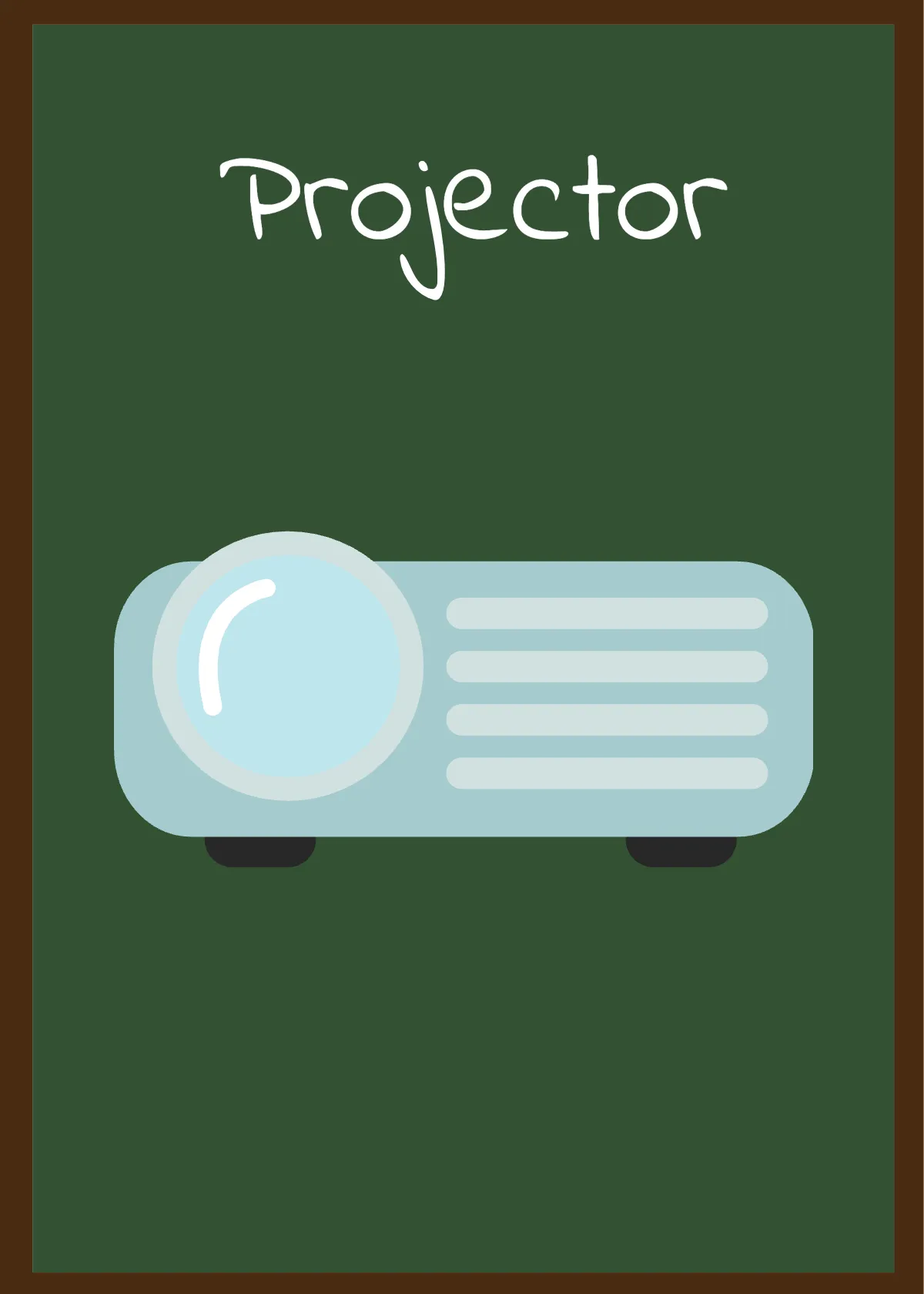 Free Classroom Objects Flashcards Template to Edit Online