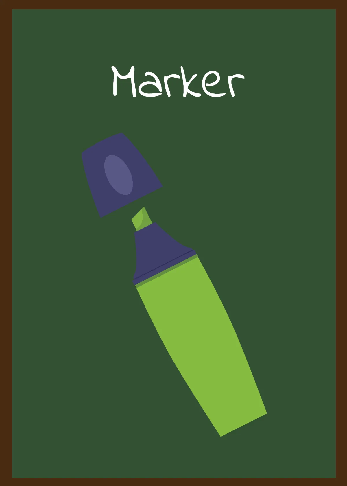 Free Classroom Objects Flashcards Template to Edit Online