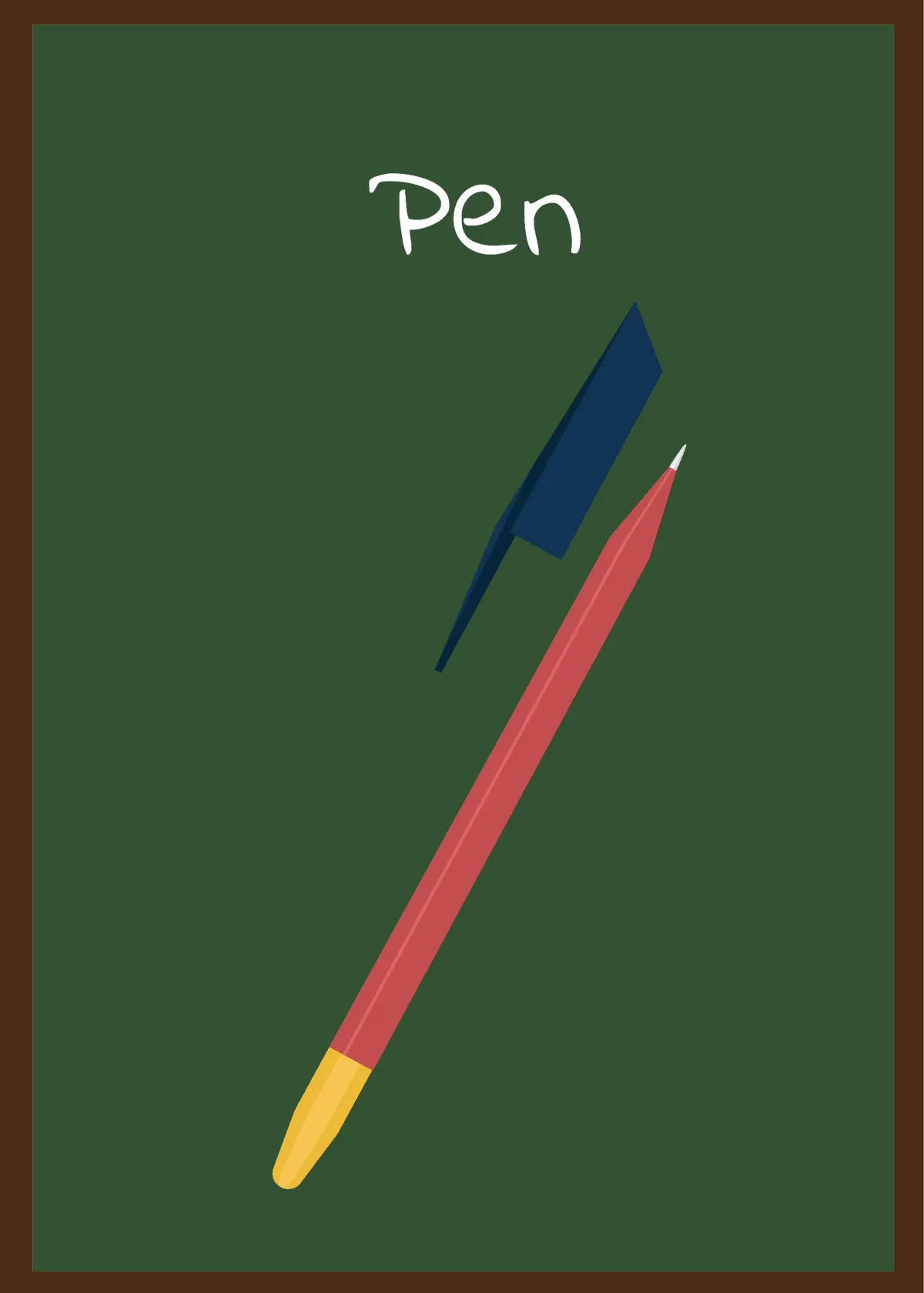 Free Classroom Objects Flashcards Template to Edit Online