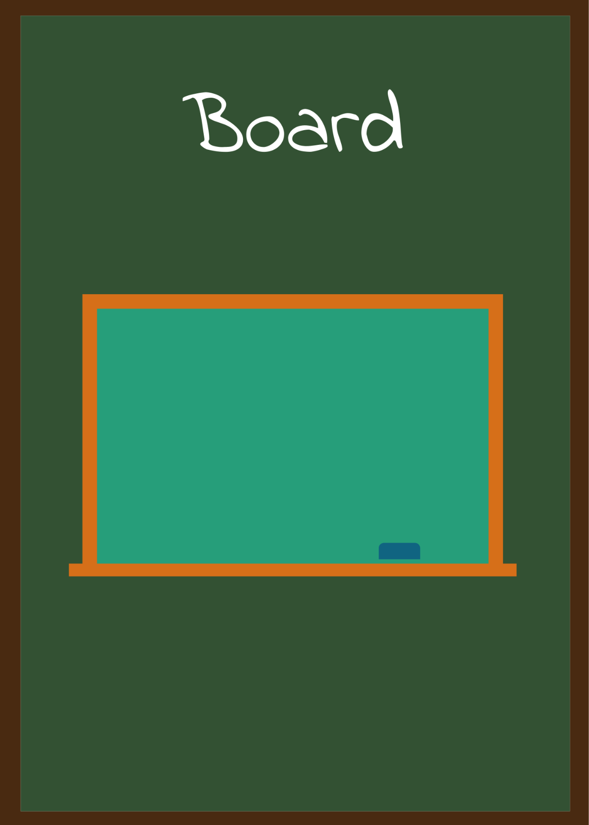 Classroom Objects Flashcards Template
