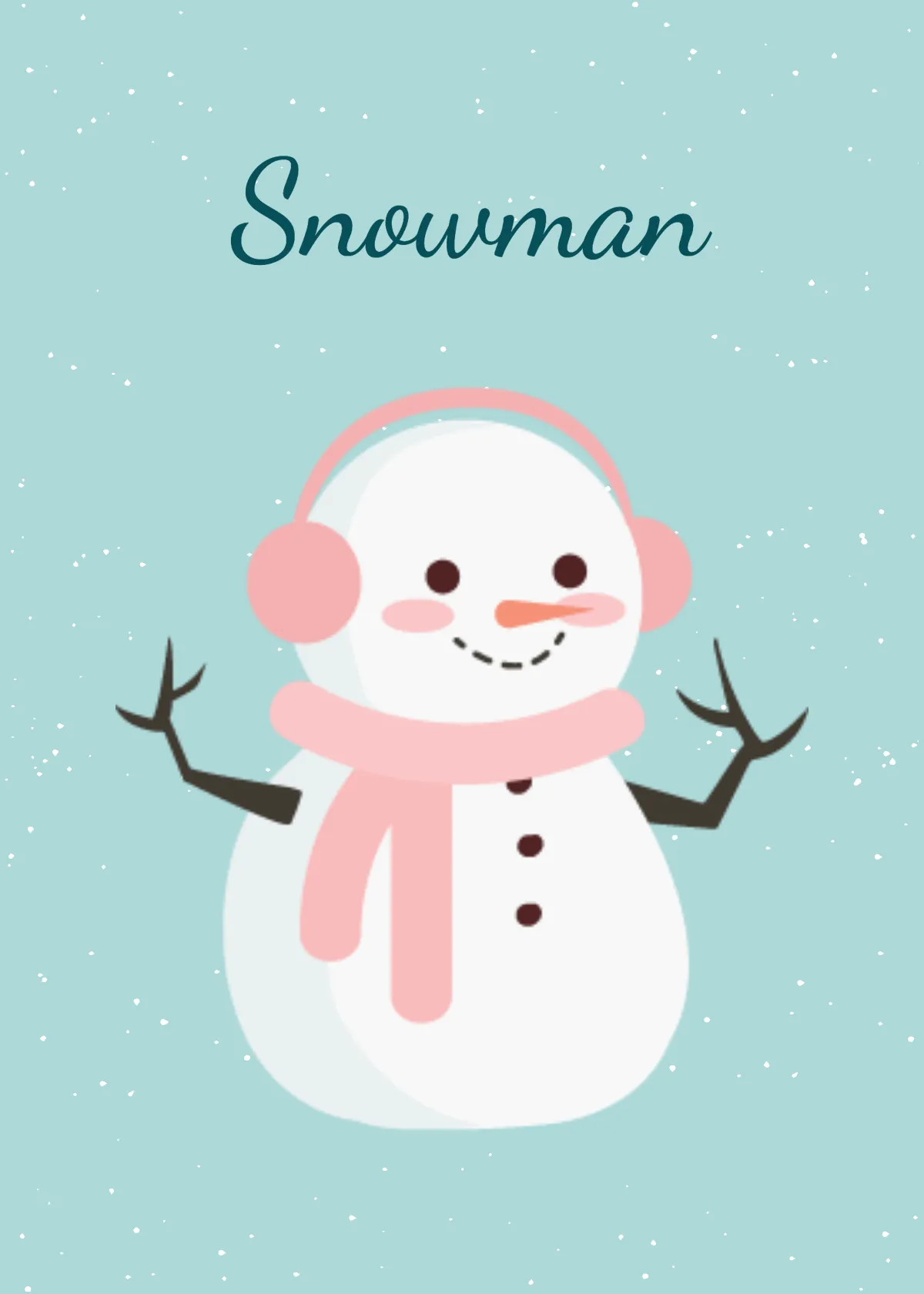Free Winter Flashcards Template to Edit Online