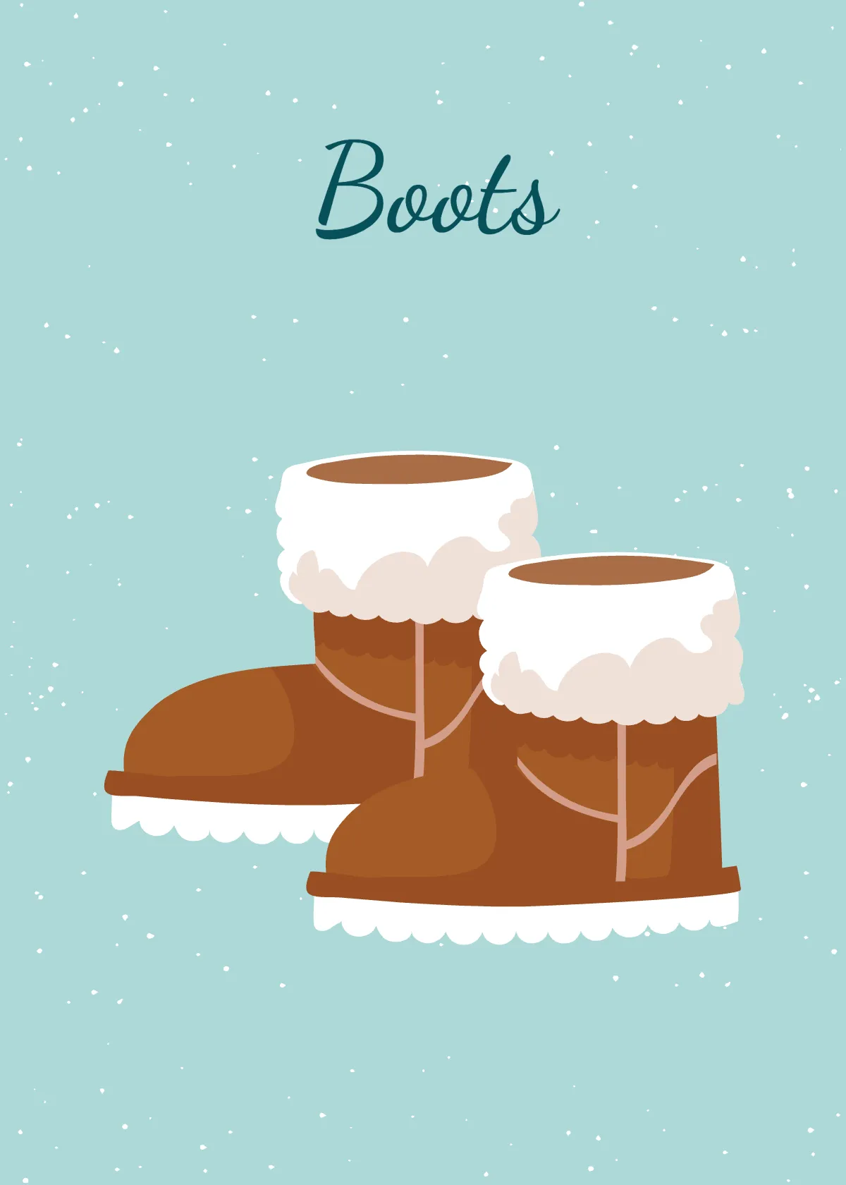 Free Winter Flashcards Template to Edit Online