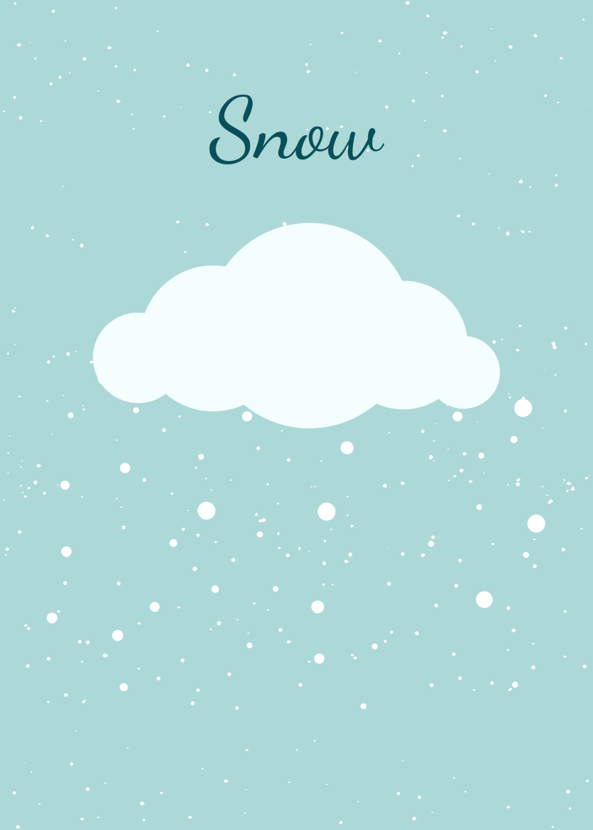 Winter Flashcards Template