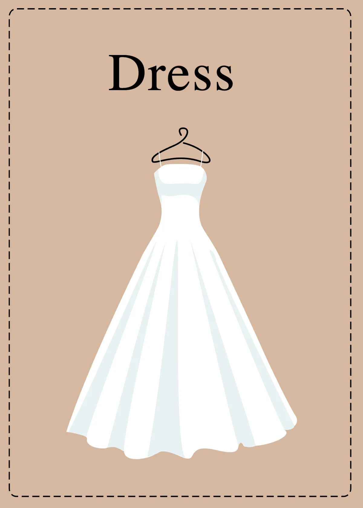 Free Clothing Flashcards Template to Edit Online