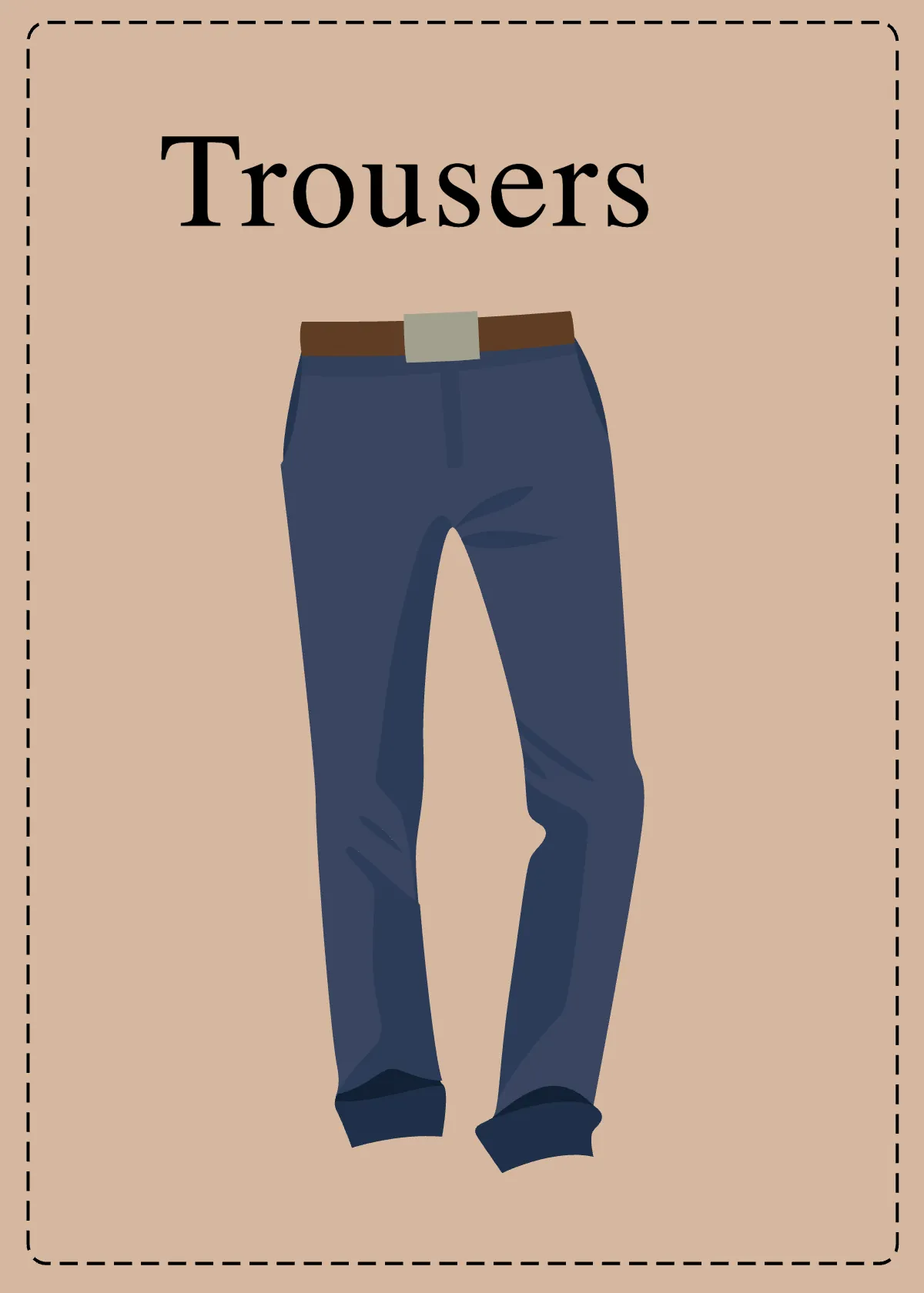 Free Clothing Flashcards Template to Edit Online