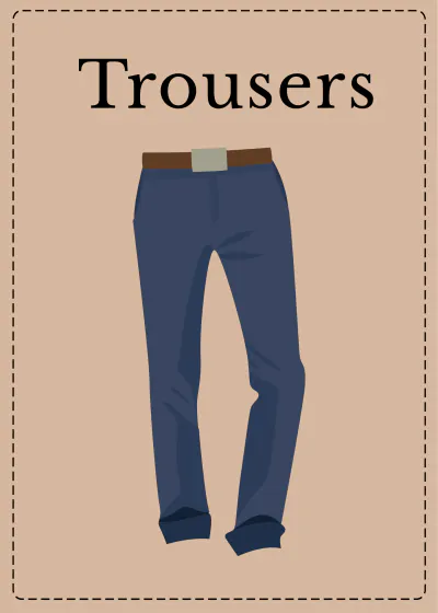 Free Clothing Flashcards Template to Edit Online