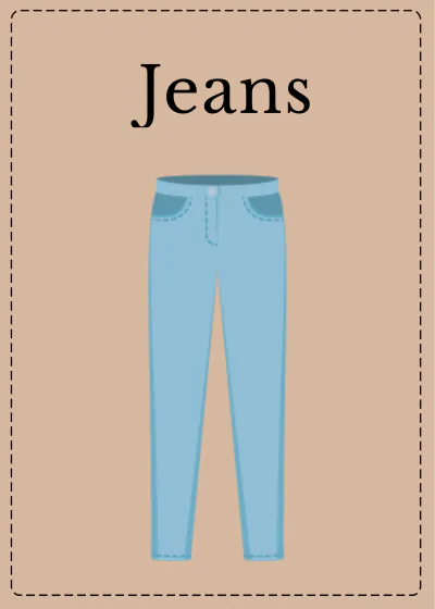 Free Clothing Flashcards Template to Edit Online