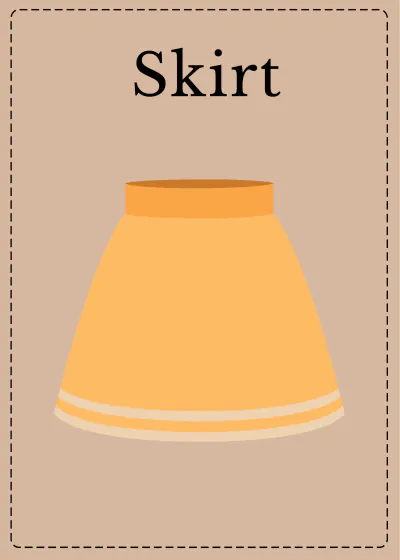 Free Clothing Flashcards Template to Edit Online