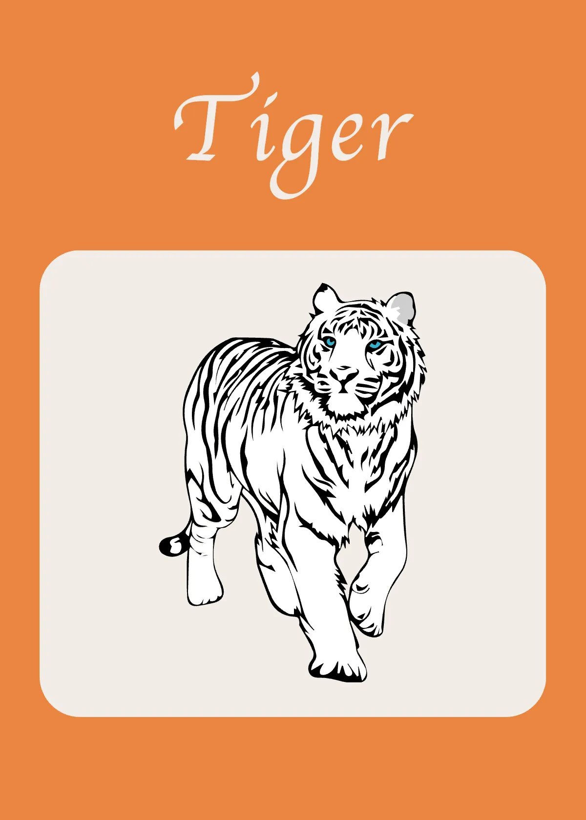 Free Wild Animals Flashcards Template to Edit Online