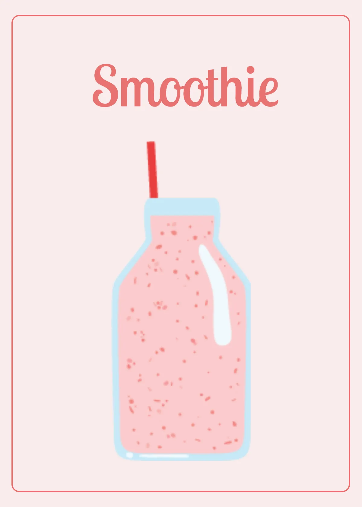 Free Drinks Flashcards Template to Edit Online