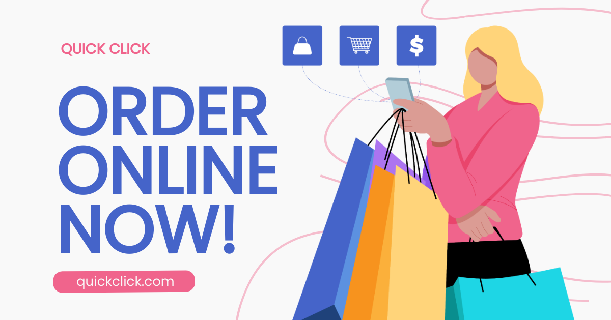 Online Shopping Ad Facebook Post