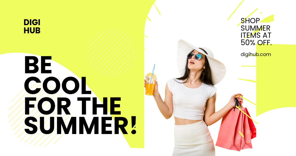 Free Modern Ecommerce Facebook Post Template to Edit Online