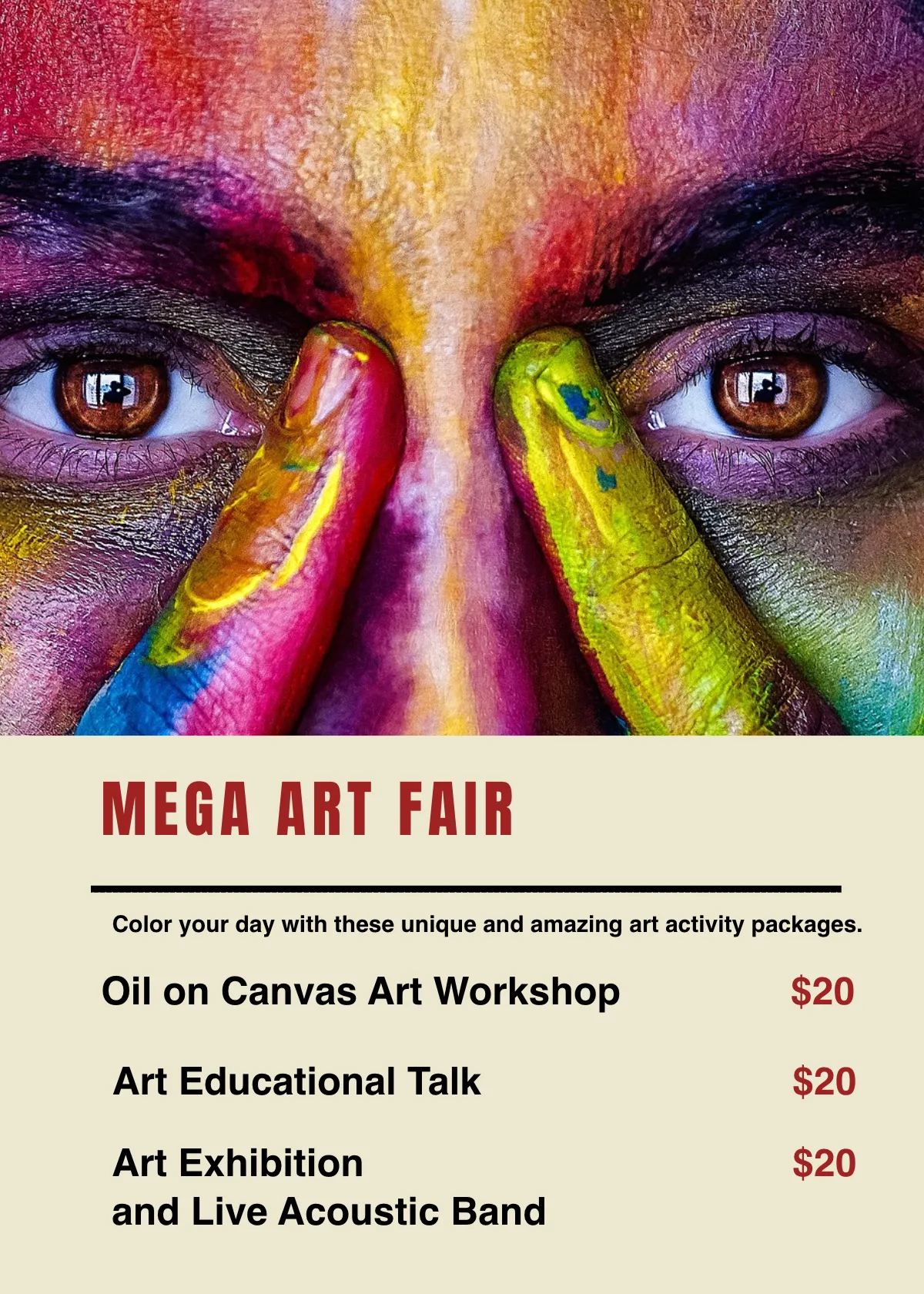 Free Minimalist Event Table Tent Template to Edit Online