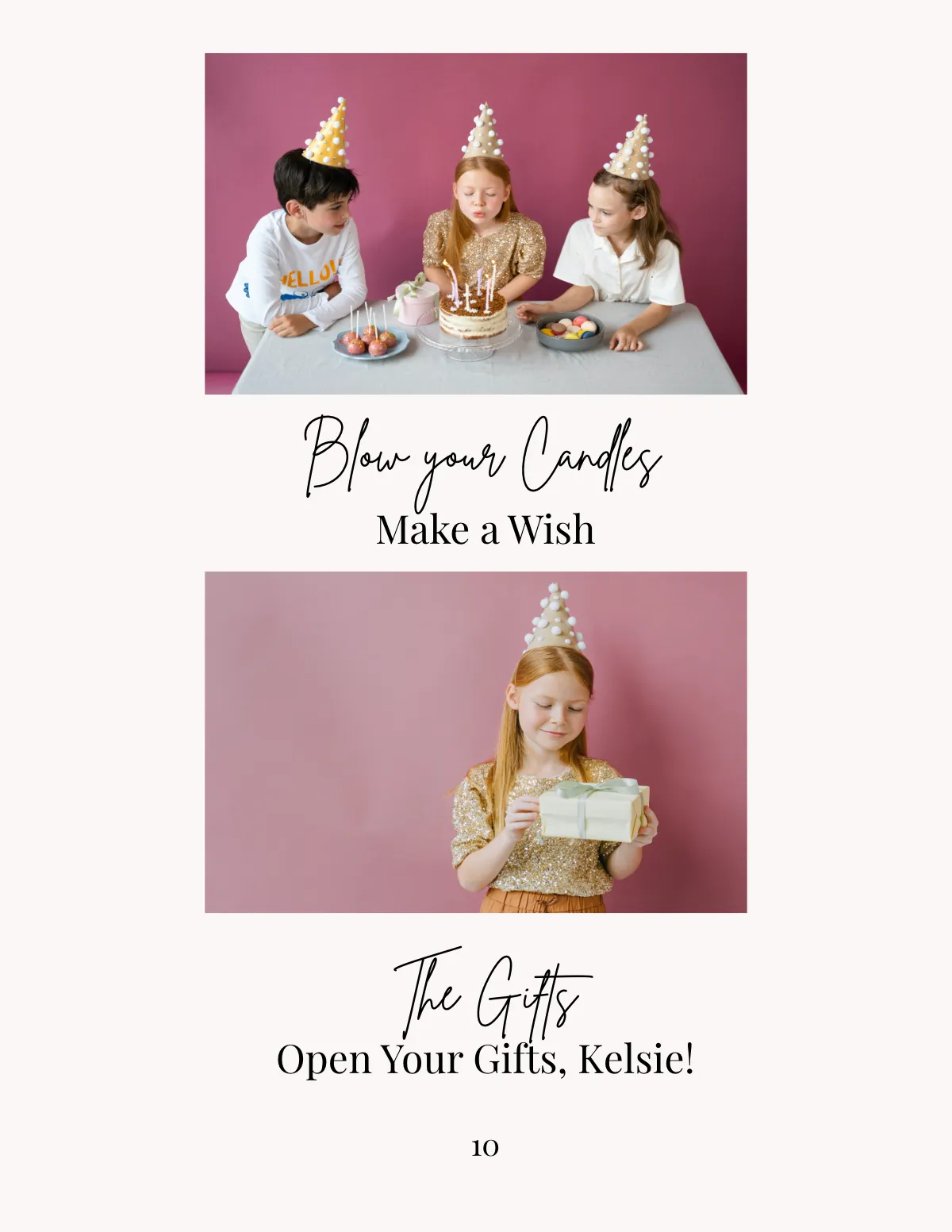 Free Birthday Design Photo Book Template to Edit Online