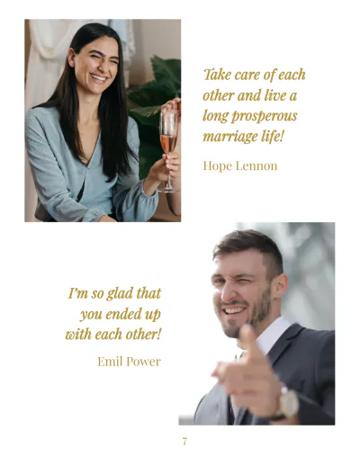 Free Wedding Guest Photo Book Template to Edit Online