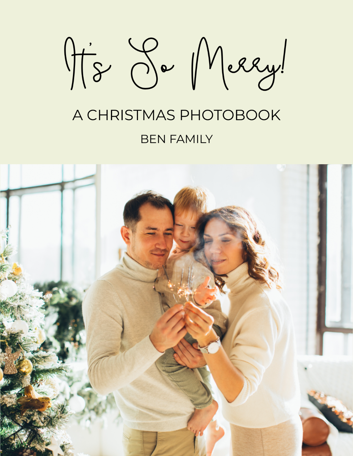 Free Christmas Photo Book Template