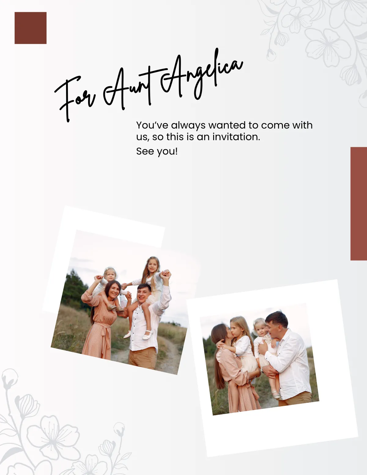 Free Family Travel Photobook Template to Edit Online