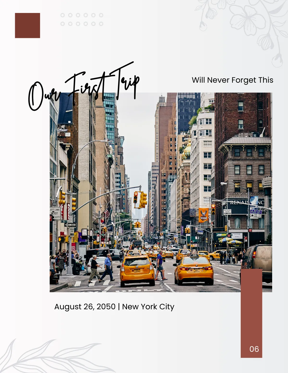 Free Family Travel Photobook Template to Edit Online