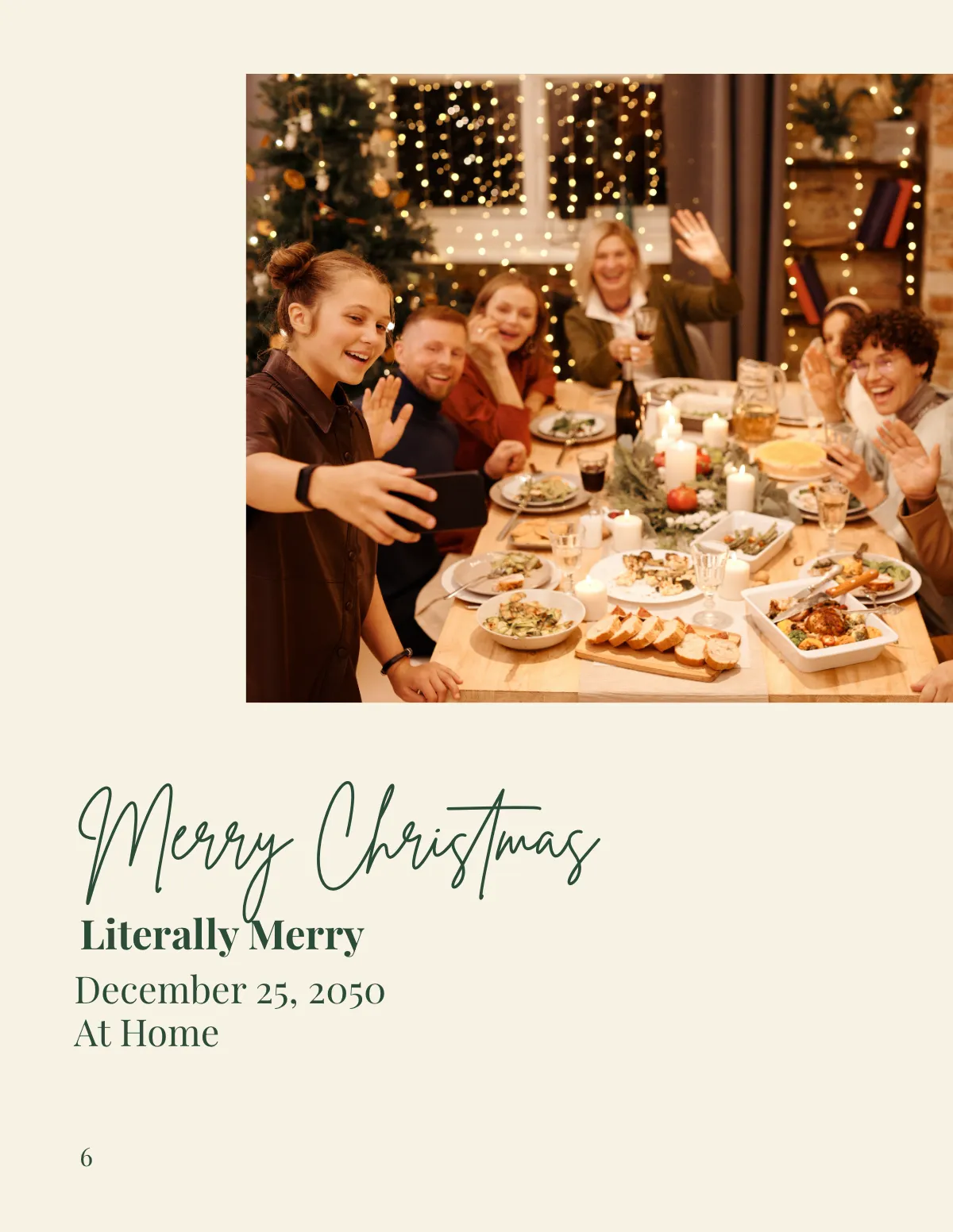 Free Basic Holiday Photo Book Template to Edit Online