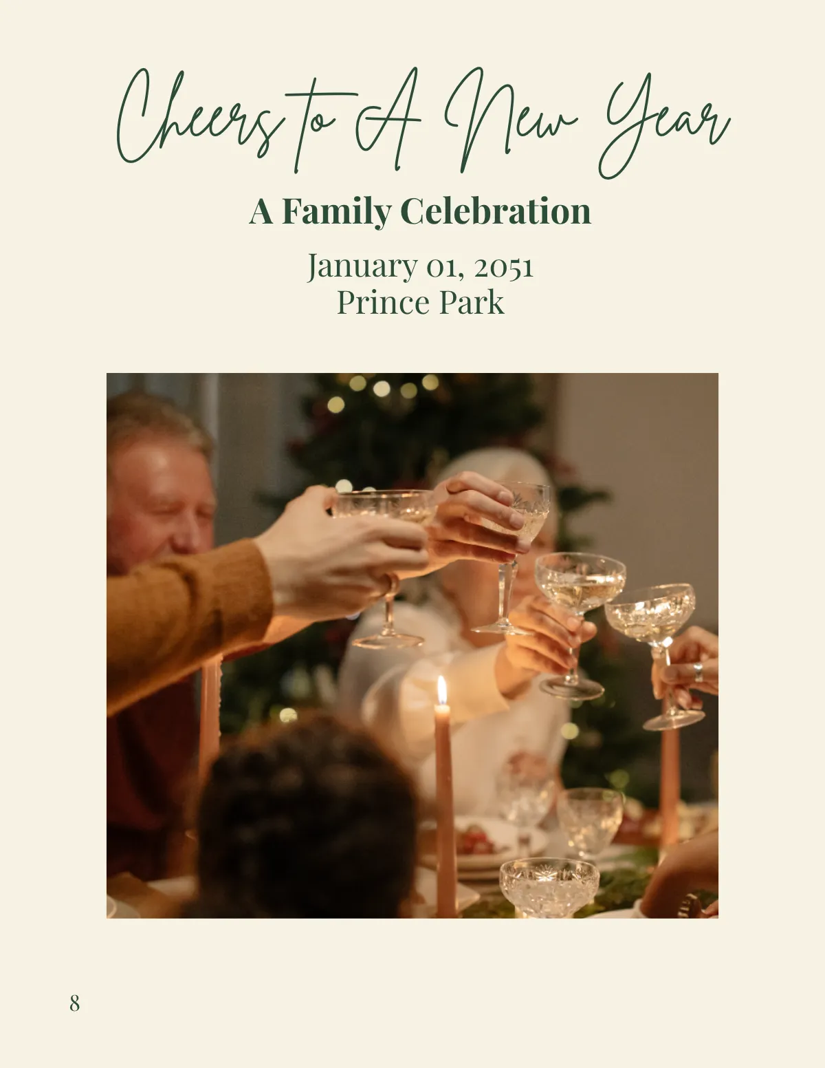 Free Basic Holiday Photo Book Template to Edit Online