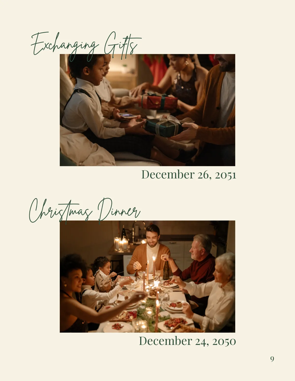 Free Basic Holiday Photo Book Template to Edit Online
