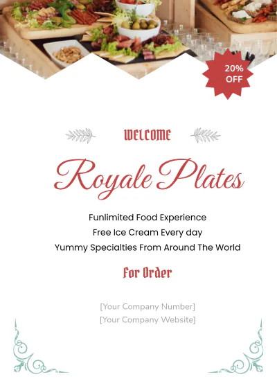 Free Buffet Table Tent Template to Edit Online