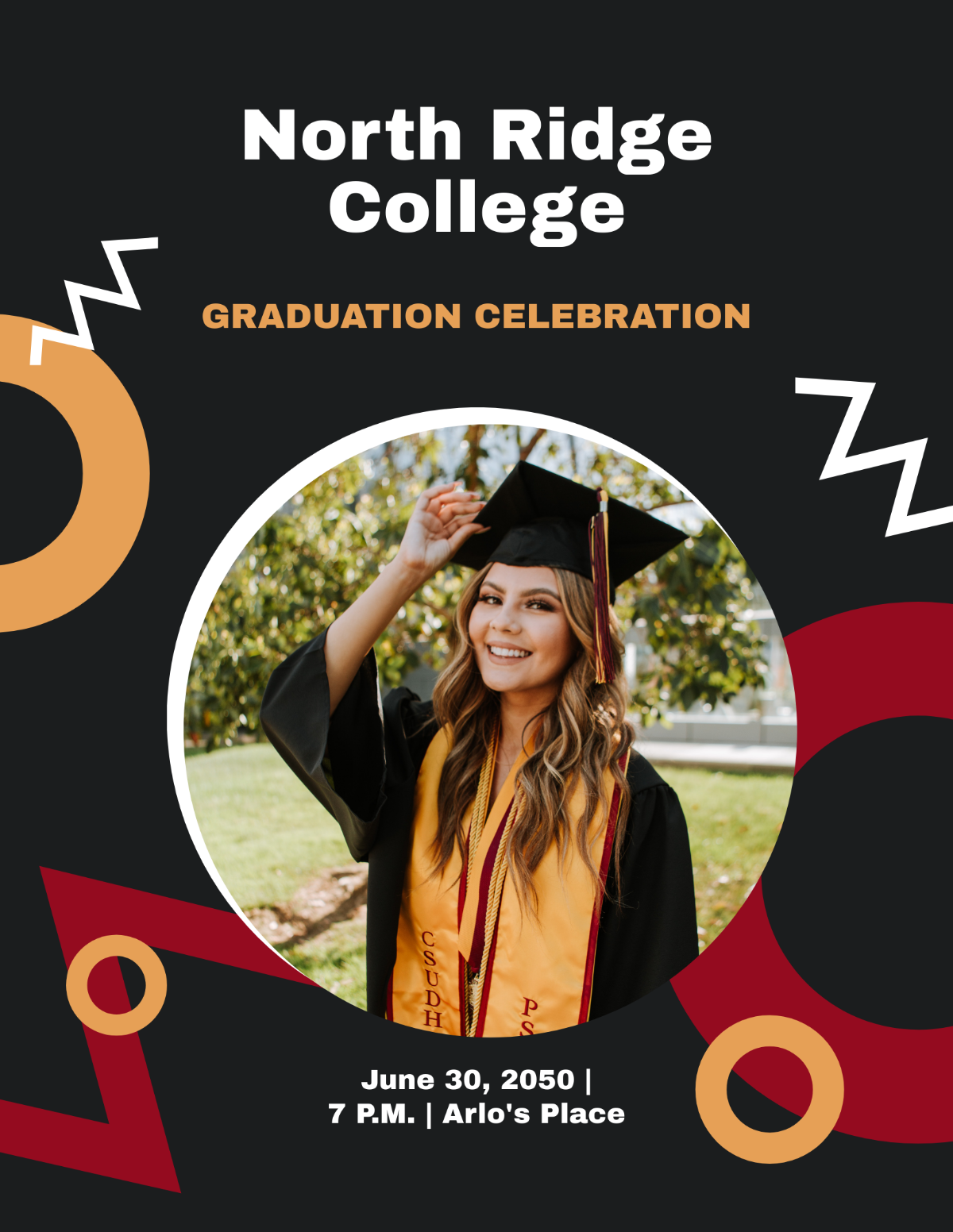 Graduation Celebration Flyer Template