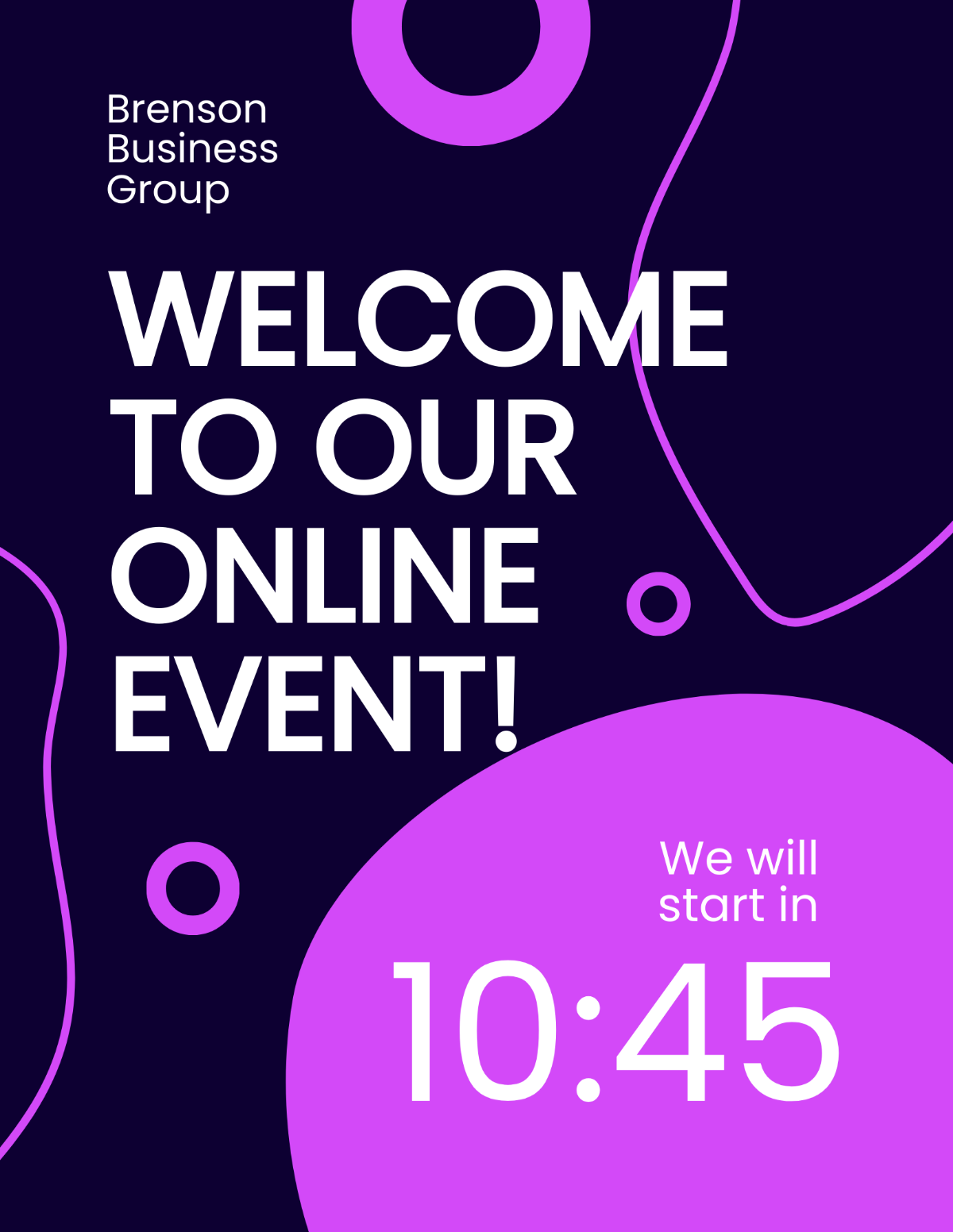 Welcome Countdown Flyer Template