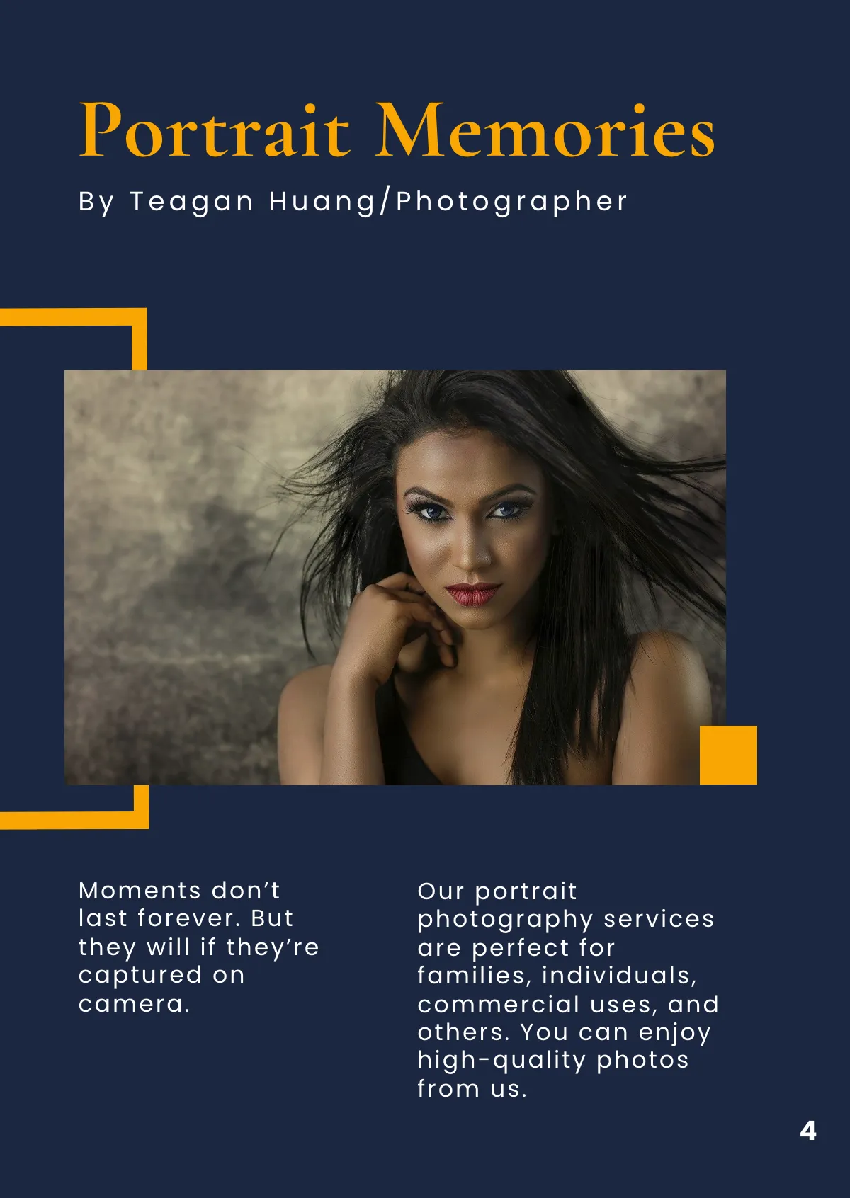 Free Photography Booklet Template to Edit Online