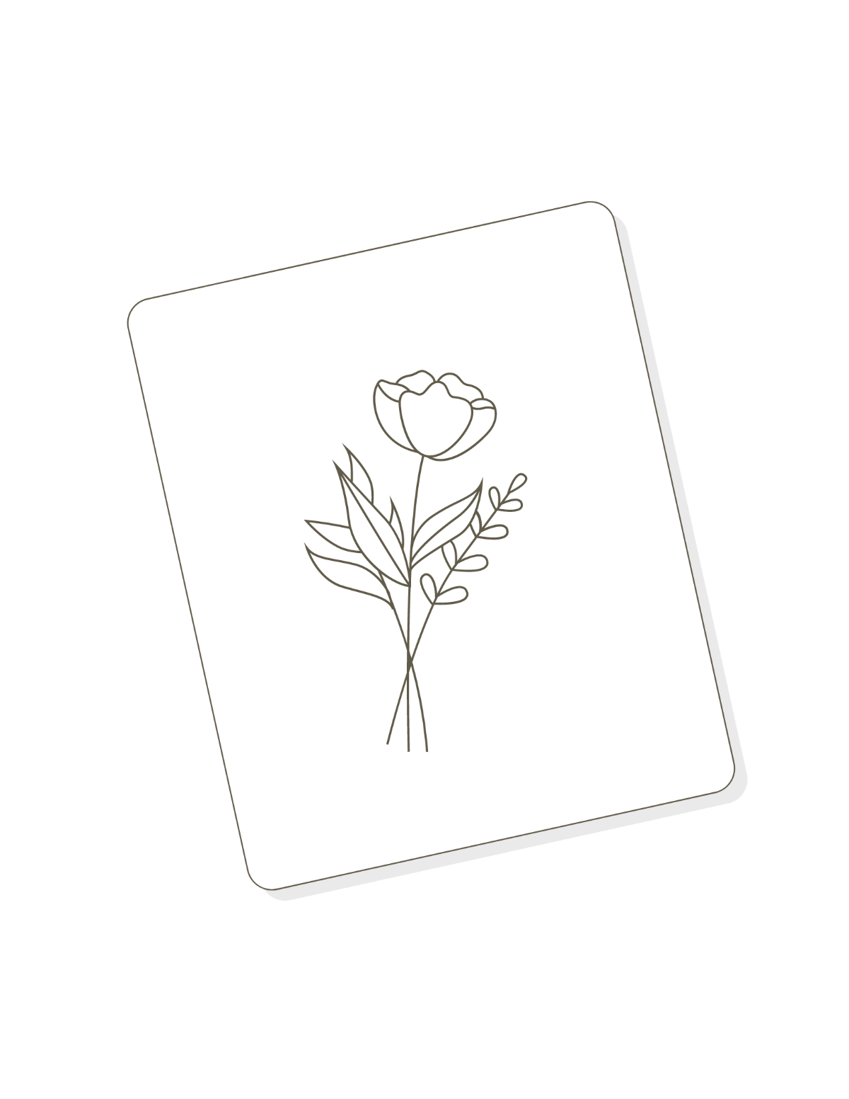 Wedding Card Coloring Page Template