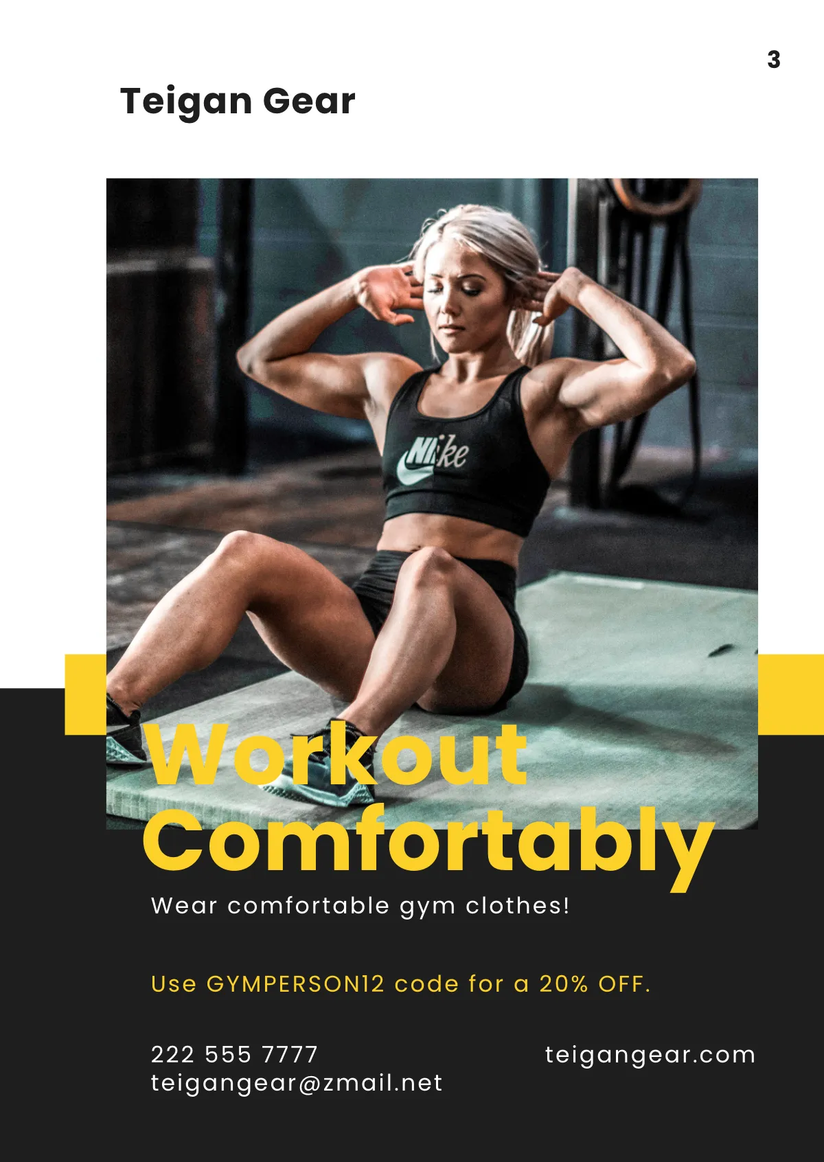 Free Fitness Booklet Template to Edit Online