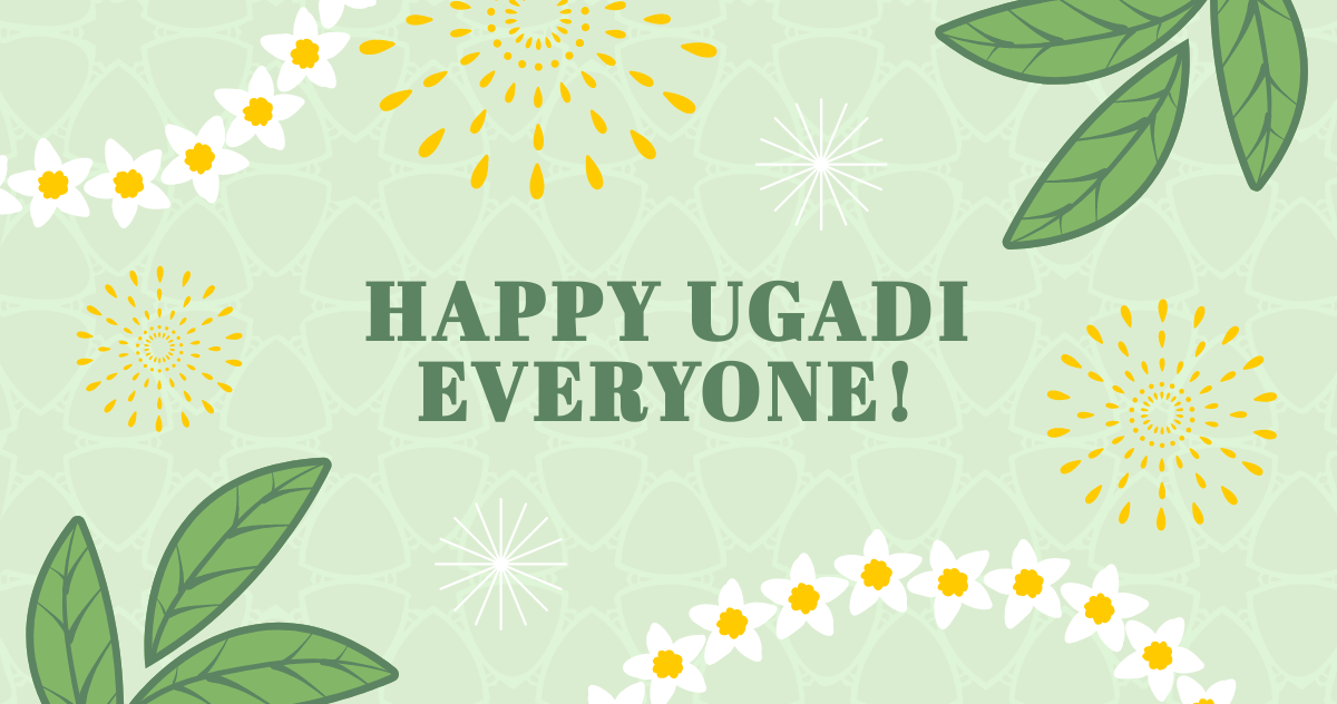 Modern Happy Ugadi Facebook Post