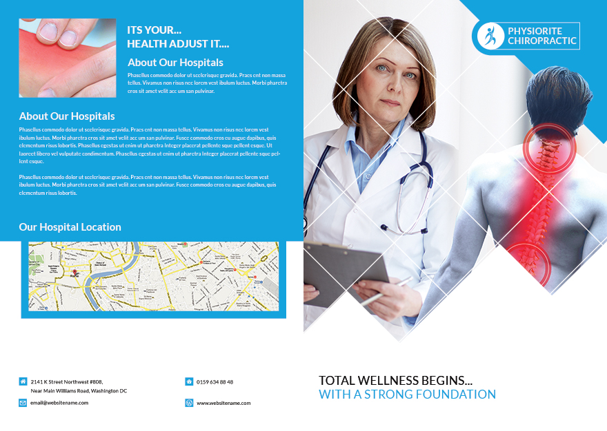 Chiropractic Bi-Fold Brochure Template