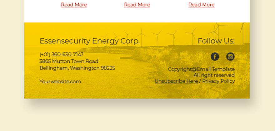 Energy Company Newsletter Template