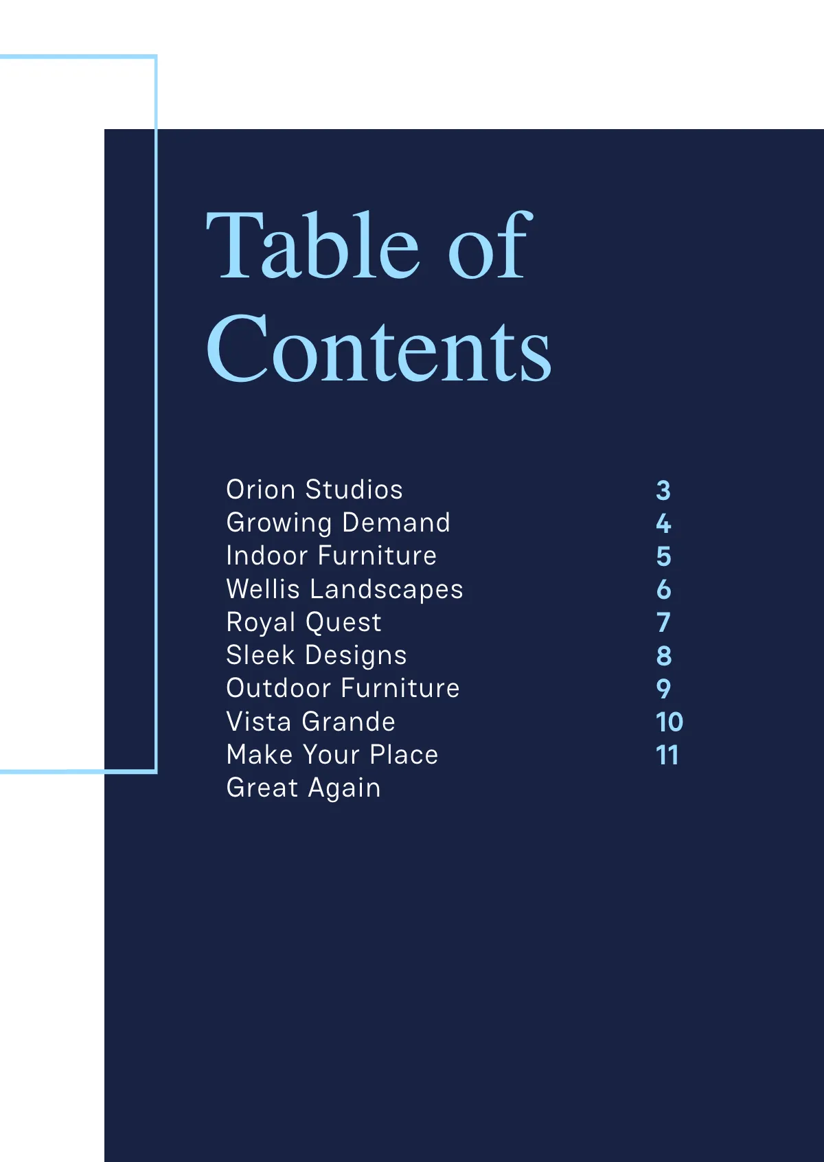 Free Furniture Booklet Template to Edit Online
