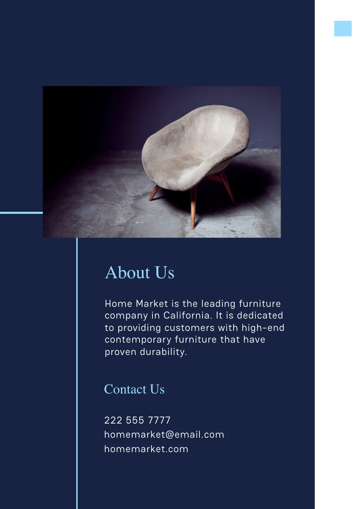 Free Furniture Booklet Template to Edit Online