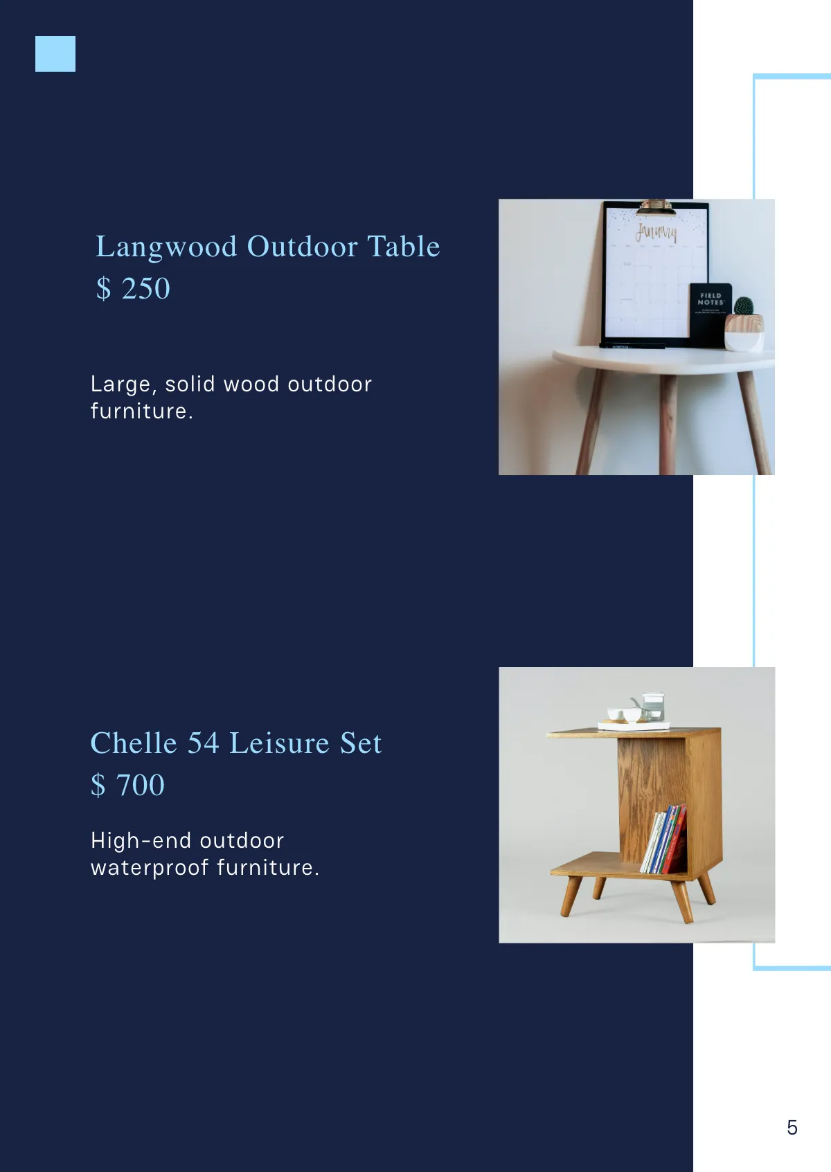 Free Furniture Booklet Template to Edit Online