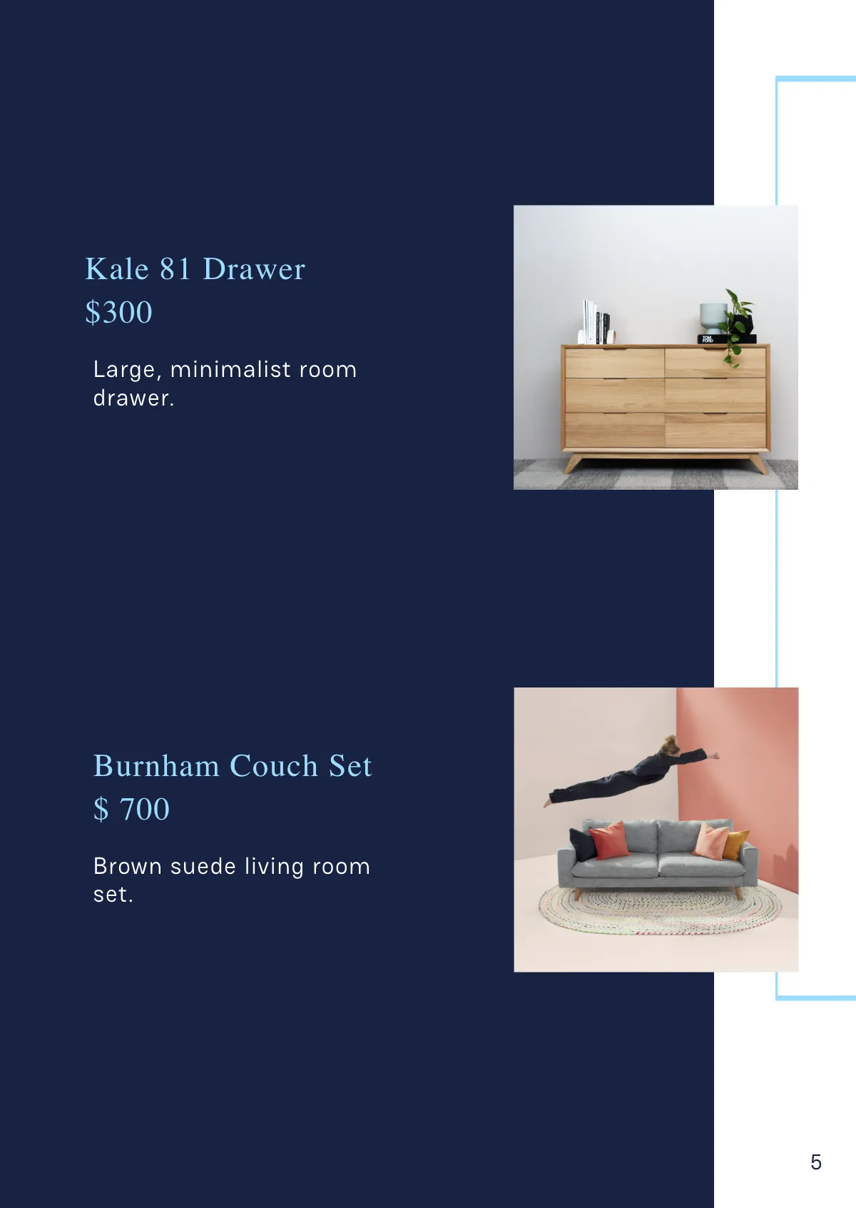 Free Furniture Booklet Template to Edit Online