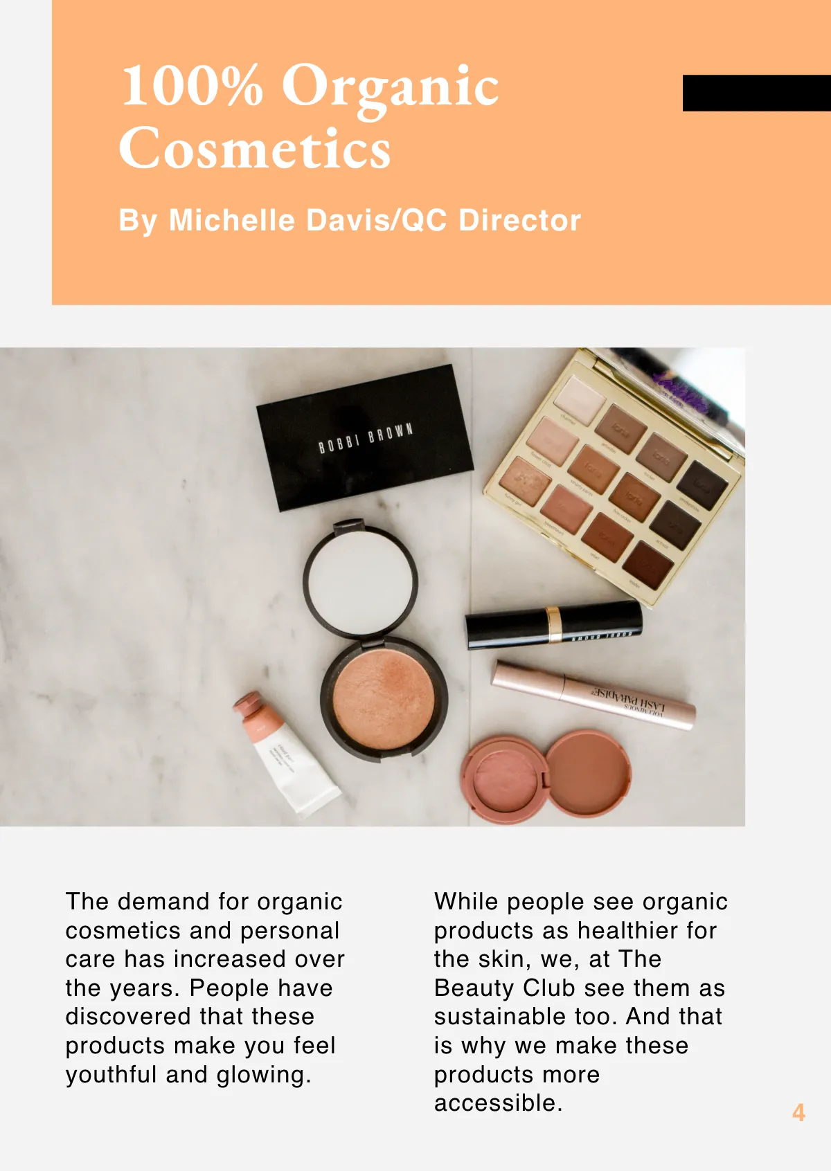 Free Cosmetics Booklet Template to Edit Online