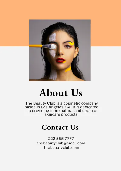 Free Cosmetics Booklet Template to Edit Online