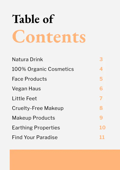 Free Cosmetics Booklet Template to Edit Online