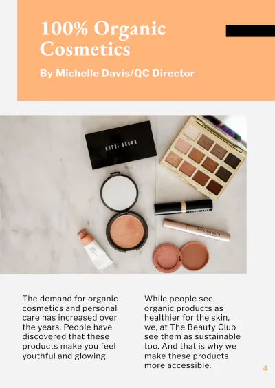 Free Cosmetics Booklet Template to Edit Online