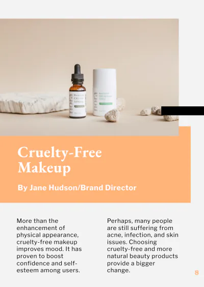 Free Cosmetics Booklet Template to Edit Online