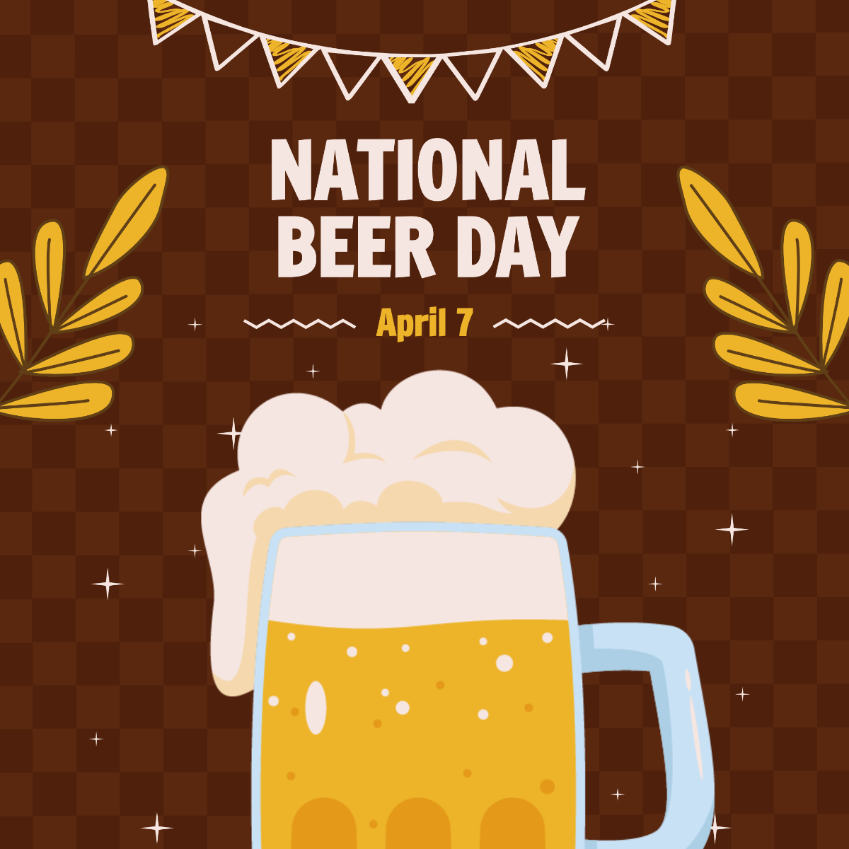 National Beer Day Instagram Post Template